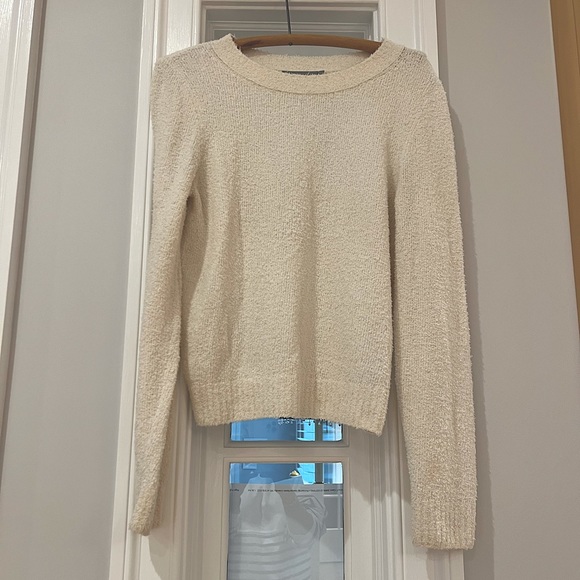 Vince Pebbled Cotton Crew Sweater - Picture 1 of 7